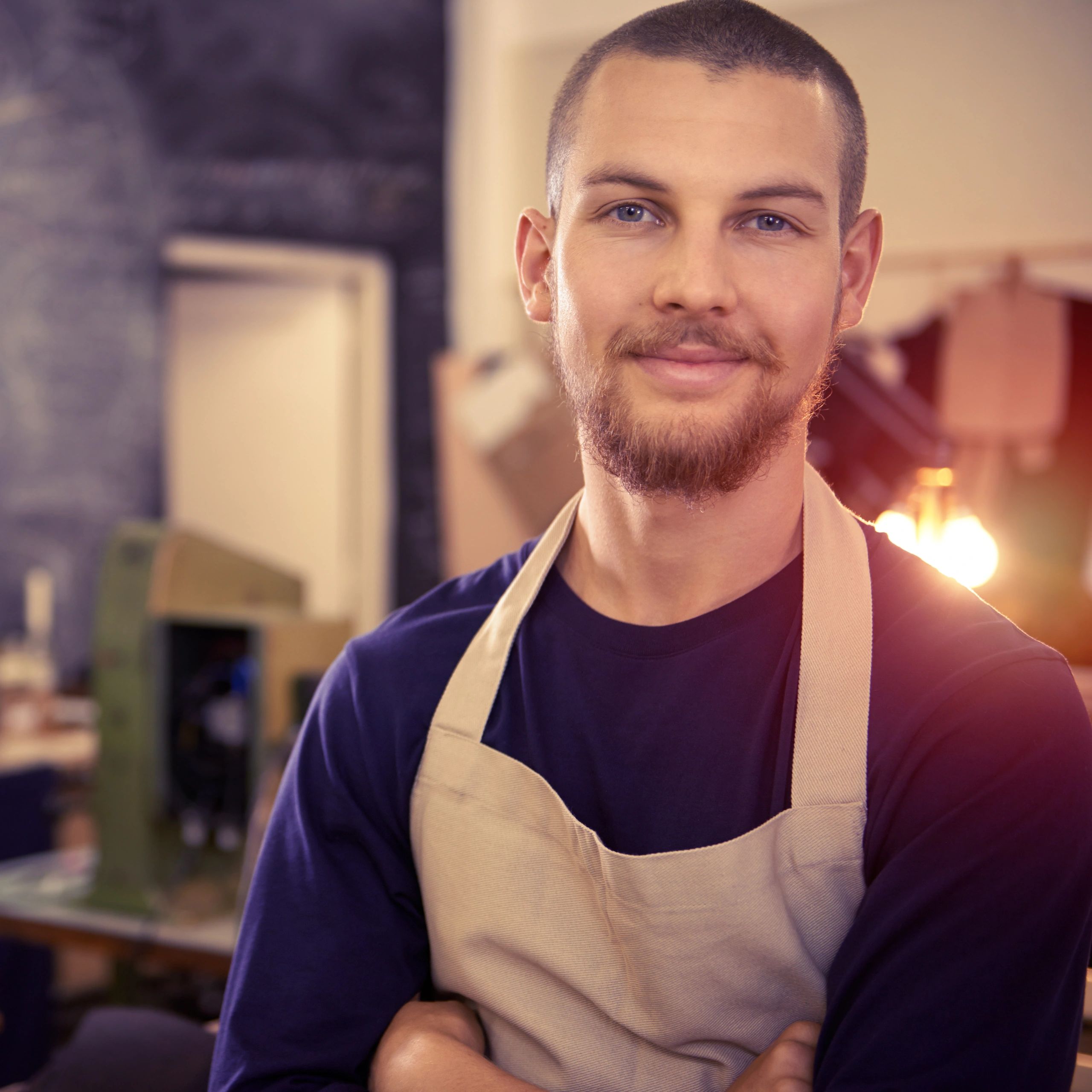 Auto Moto team member portrait in workshop